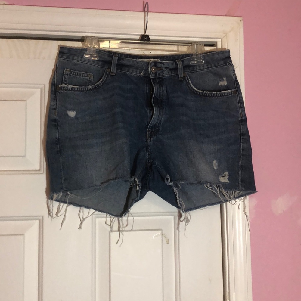 Distressed Jean Shorts